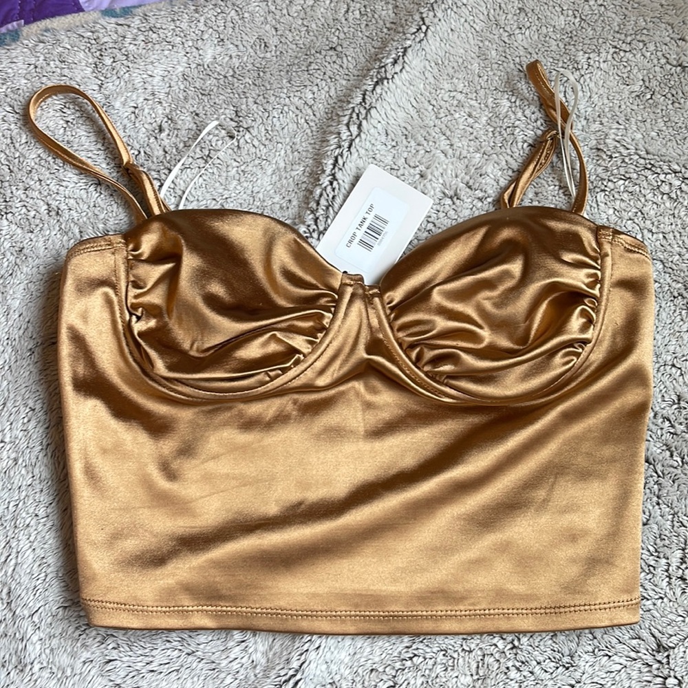 Gold tank top brand new